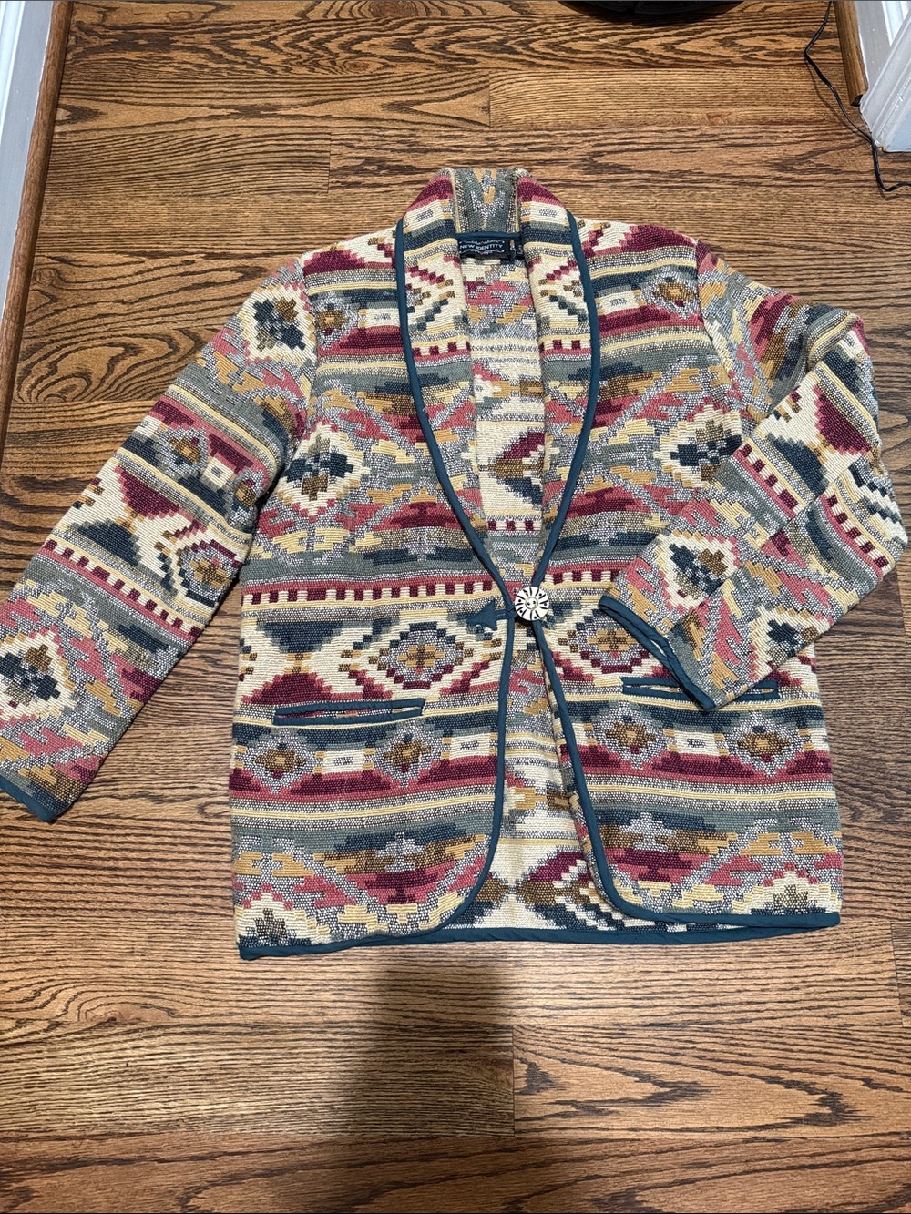 New Identity Tapestry Western Blazer Jacket S